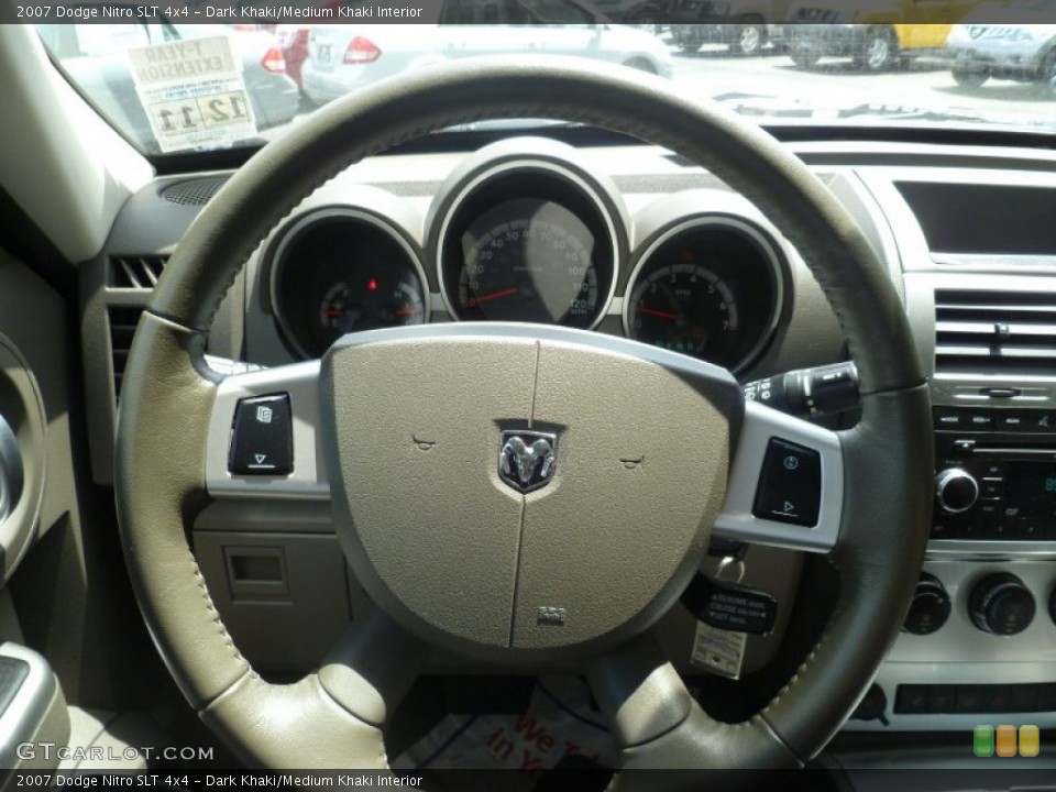 Dark Khaki/Medium Khaki Interior Steering Wheel for the 2007 Dodge Nitro SLT 4x4 #74236352