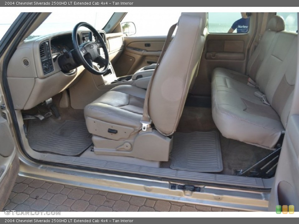 Tan Interior Photo for the 2004 Chevrolet Silverado 2500HD LT Extended Cab 4x4 #74236531