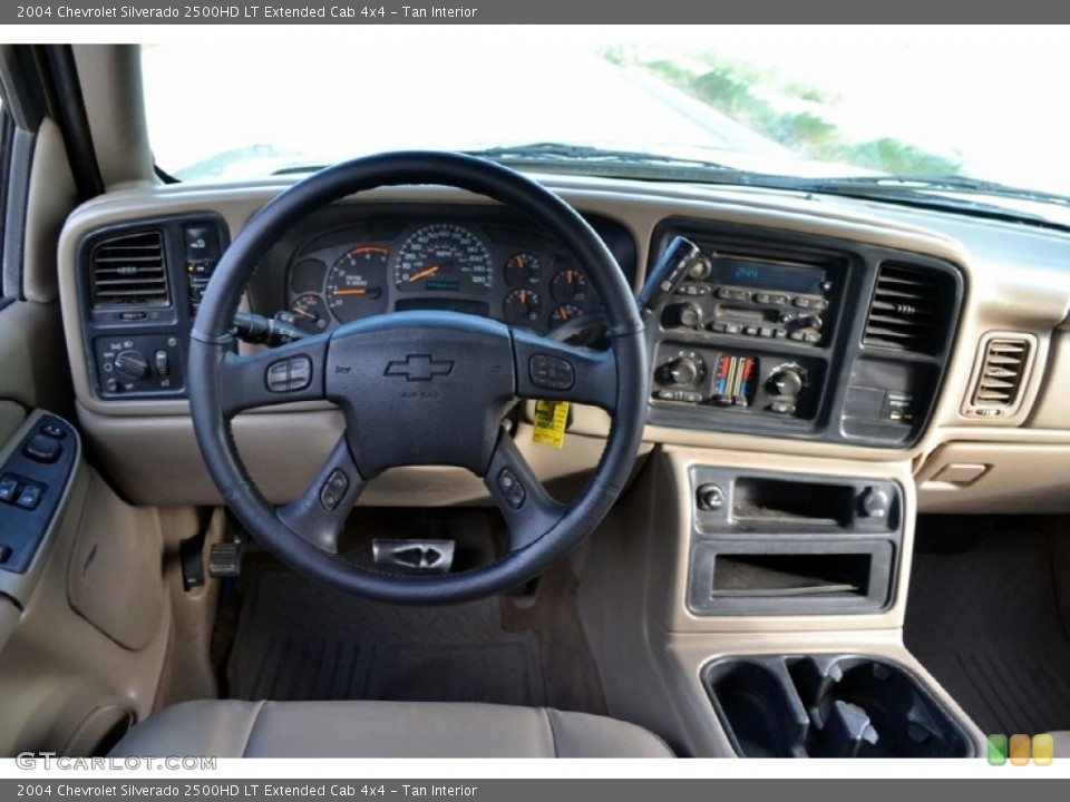 Tan Interior Dashboard for the 2004 Chevrolet Silverado 2500HD LT Extended Cab 4x4 #74236973