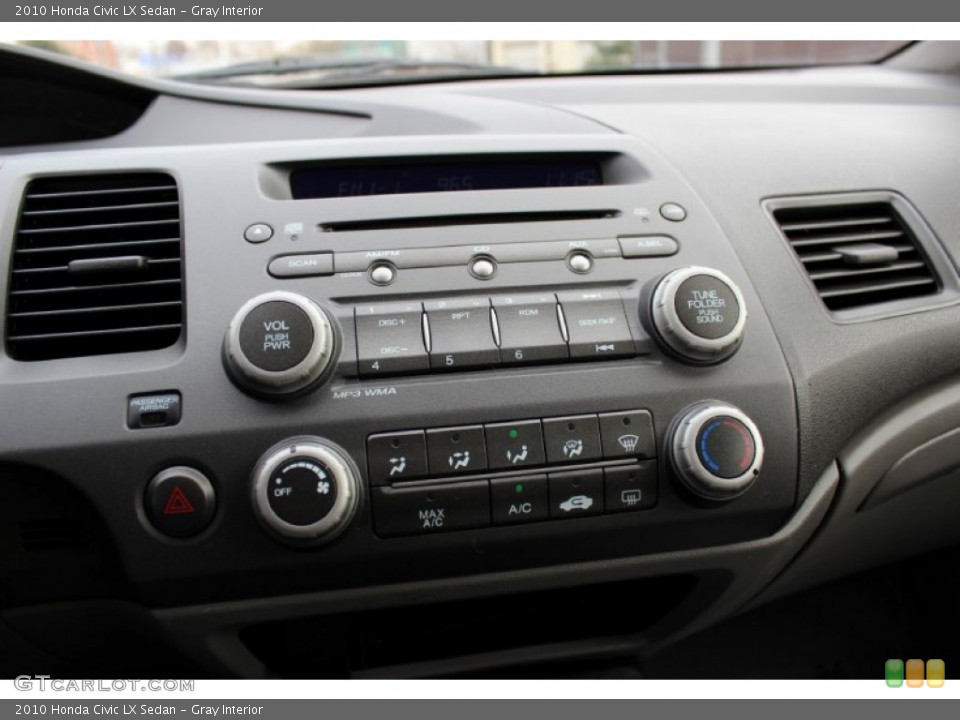 Gray Interior Controls for the 2010 Honda Civic LX Sedan #74238056