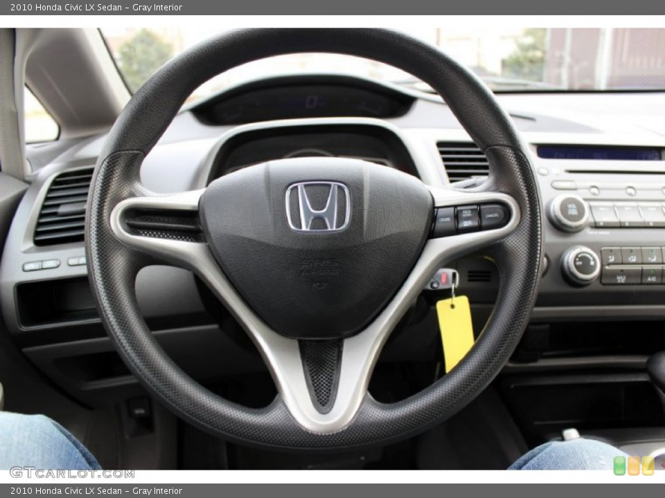 Gray Interior Steering Wheel for the 2010 Honda Civic LX Sedan #74238101