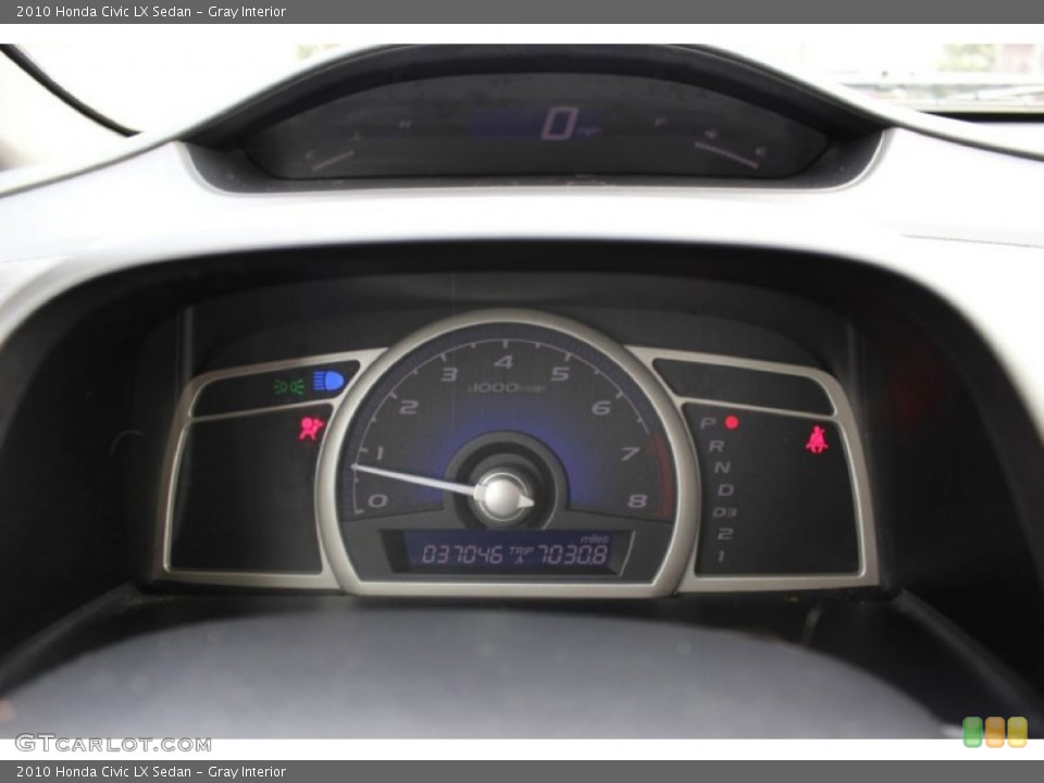 Gray Interior Gauges for the 2010 Honda Civic LX Sedan #74238136