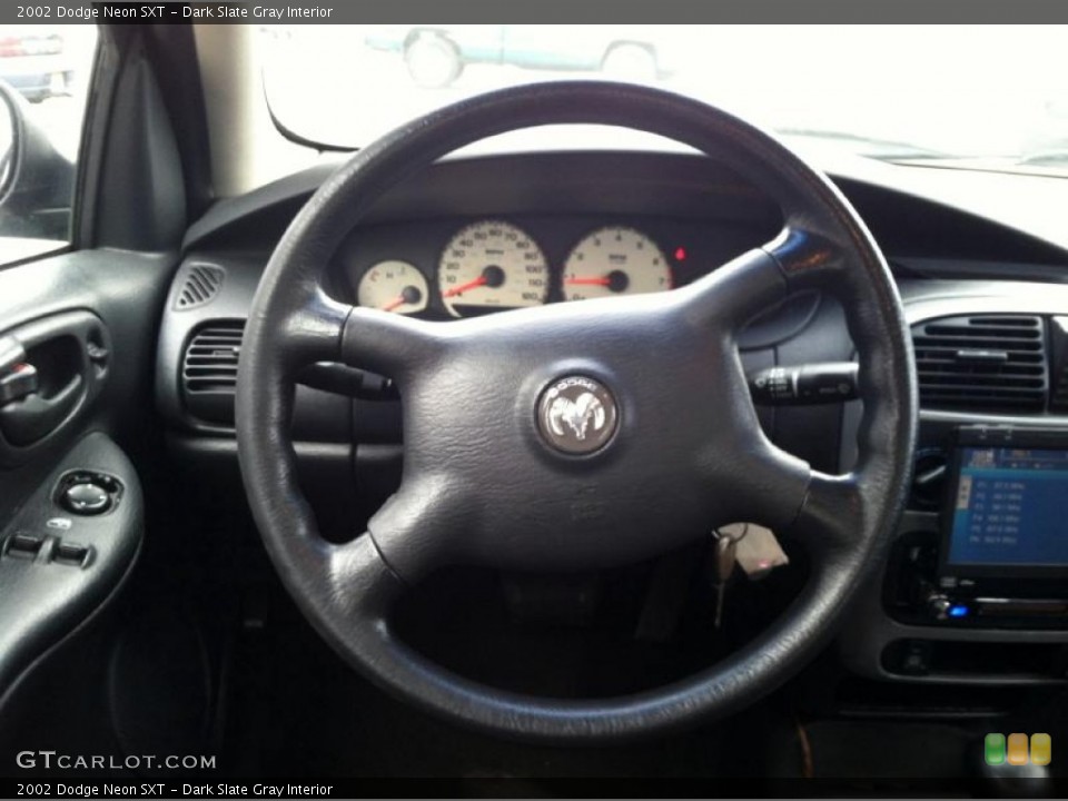 Dark Slate Gray Interior Steering Wheel for the 2002 Dodge Neon SXT #74238437