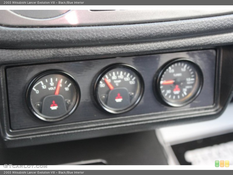 Black/Blue Interior Gauges for the 2003 Mitsubishi Lancer Evolution VIII #74238644