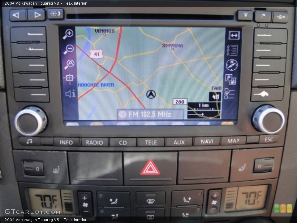 Teak Interior Navigation for the 2004 Volkswagen Touareg V8 #74238839