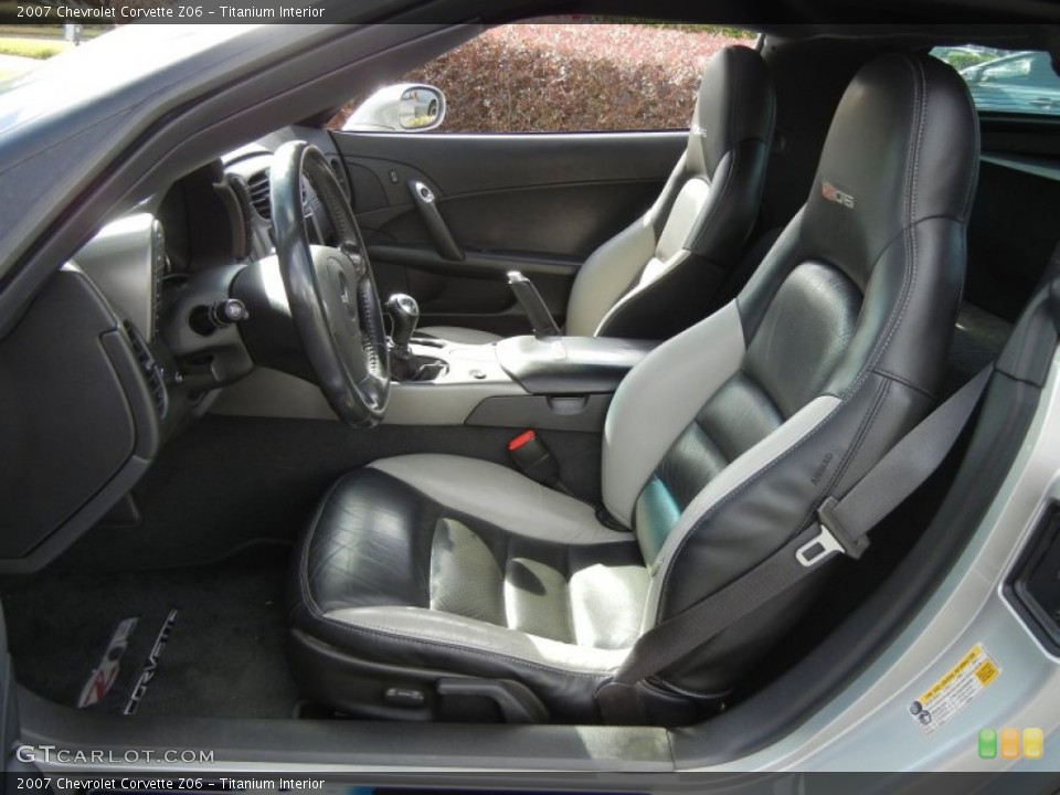 Titanium Interior Front Seat for the 2007 Chevrolet Corvette Z06 #74240313