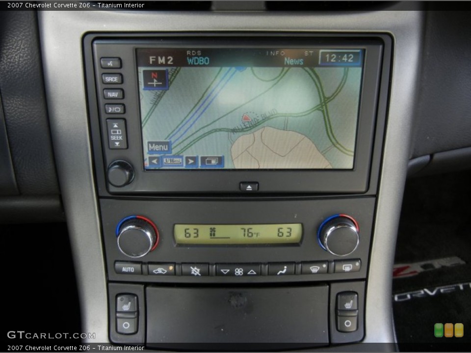 Titanium Interior Navigation for the 2007 Chevrolet Corvette Z06 #74240462