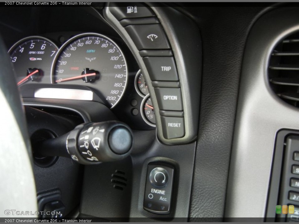 Titanium Interior Controls for the 2007 Chevrolet Corvette Z06 #74240504