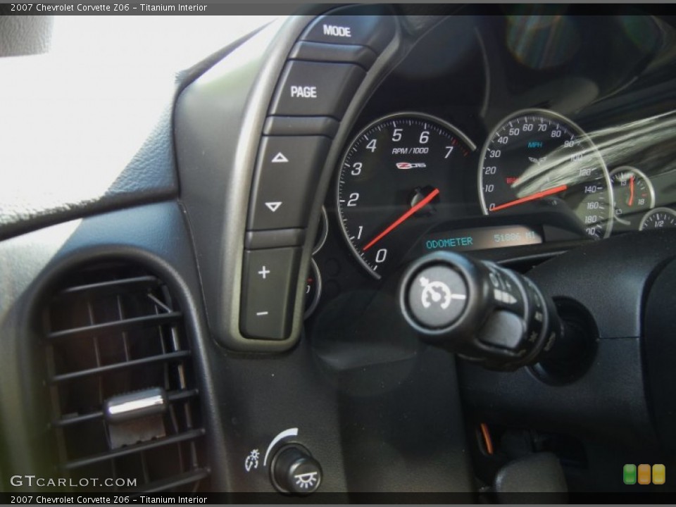 Titanium Interior Controls for the 2007 Chevrolet Corvette Z06 #74240519