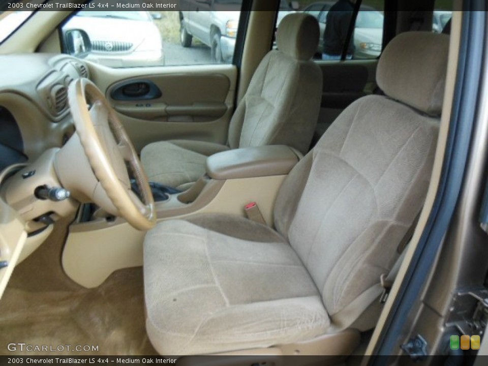 Medium Oak Interior Front Seat for the 2003 Chevrolet TrailBlazer LS 4x4 #74240852