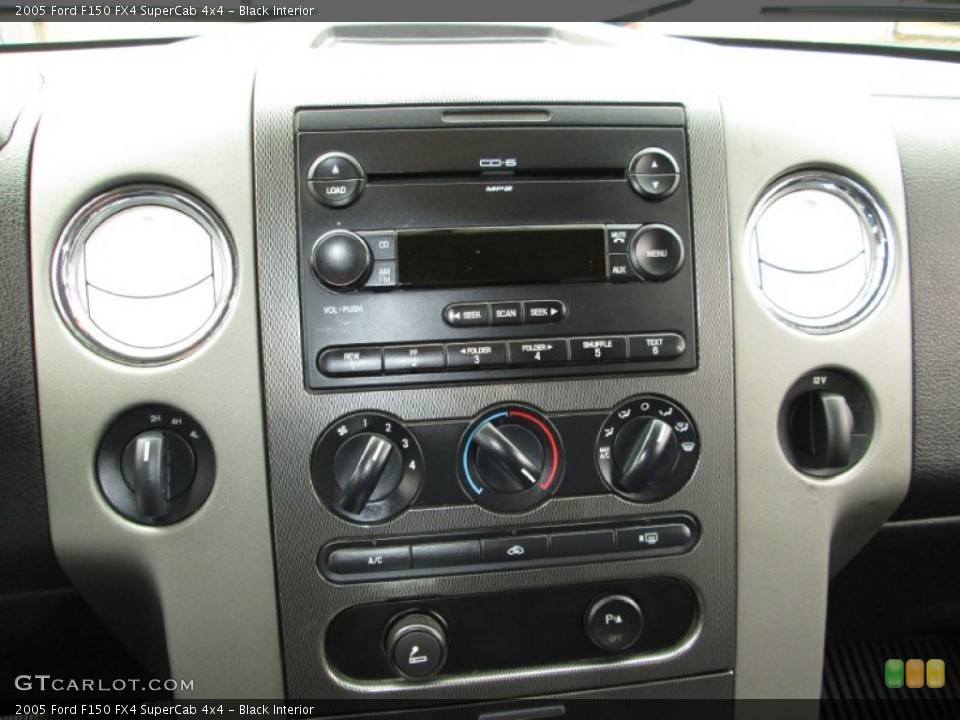 Black Interior Controls for the 2005 Ford F150 FX4 SuperCab 4x4 #74241035