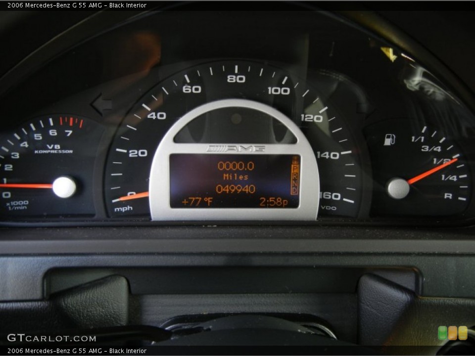 Black Interior Gauges for the 2006 Mercedes-Benz G 55 AMG #74241065
