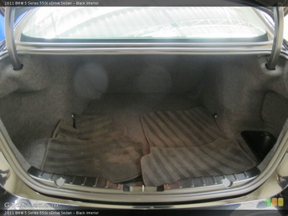 Black Interior Trunk for the 2011 BMW 5 Series 550i xDrive Sedan #74242163