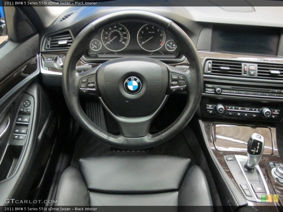 Black Interior Dashboard for the 2011 BMW 5 Series 550i xDrive Sedan #74242436