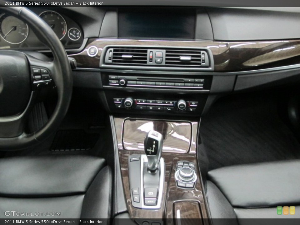Black Interior Controls for the 2011 BMW 5 Series 550i xDrive Sedan #74242455