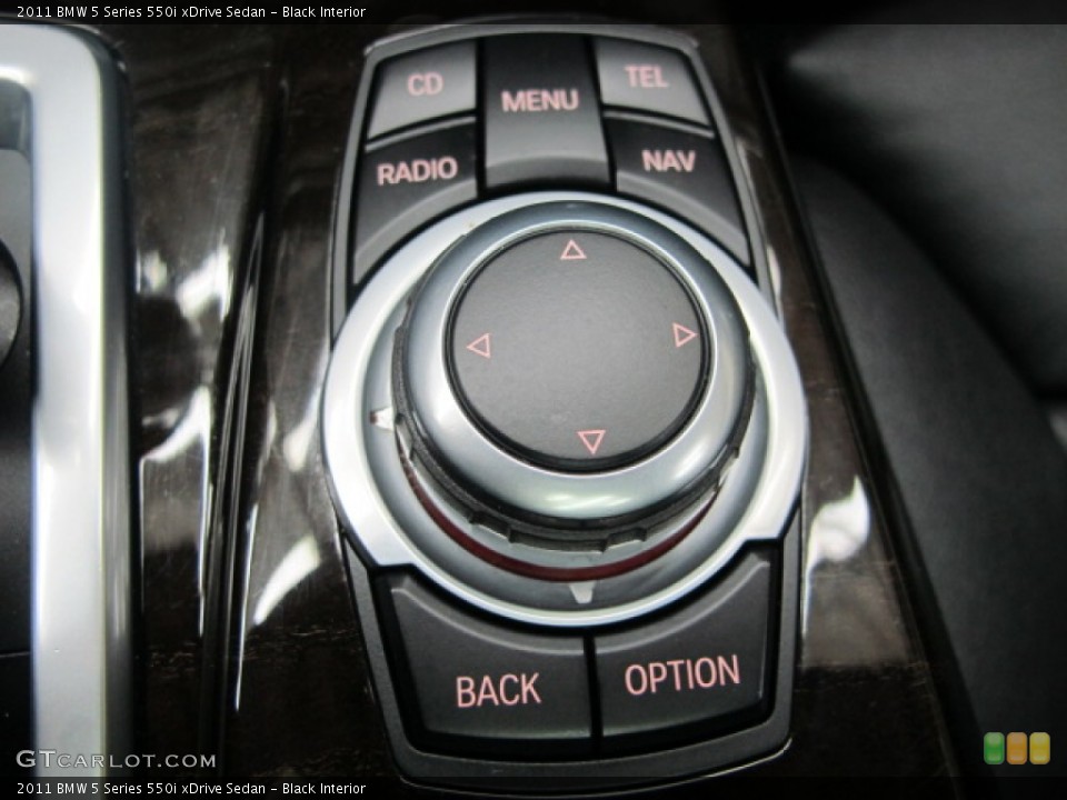 Black Interior Controls for the 2011 BMW 5 Series 550i xDrive Sedan #74242607