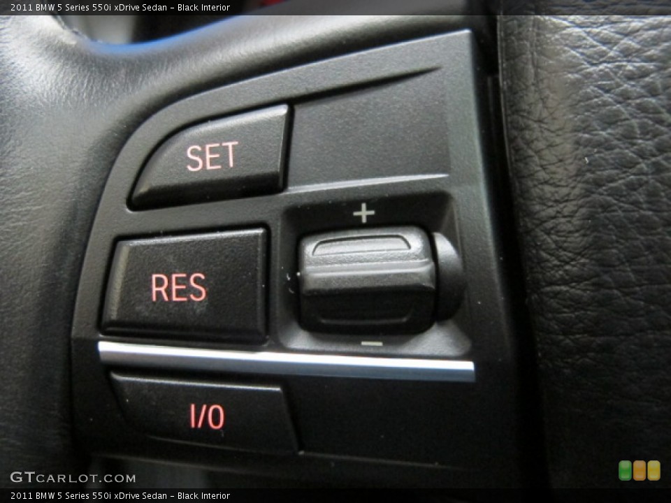 Black Interior Controls for the 2011 BMW 5 Series 550i xDrive Sedan #74242699