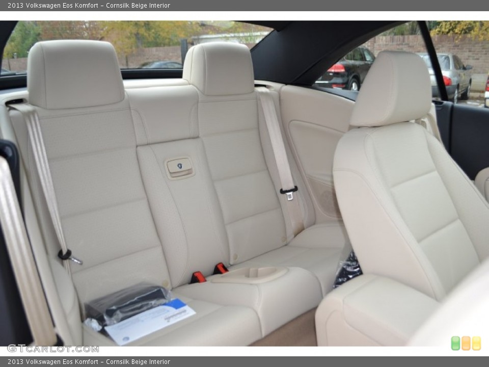 Cornsilk Beige Interior Rear Seat for the 2013 Volkswagen Eos Komfort #74244278