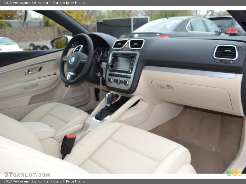 Cornsilk Beige Interior Dashboard for the 2013 Volkswagen Eos Komfort #74244293