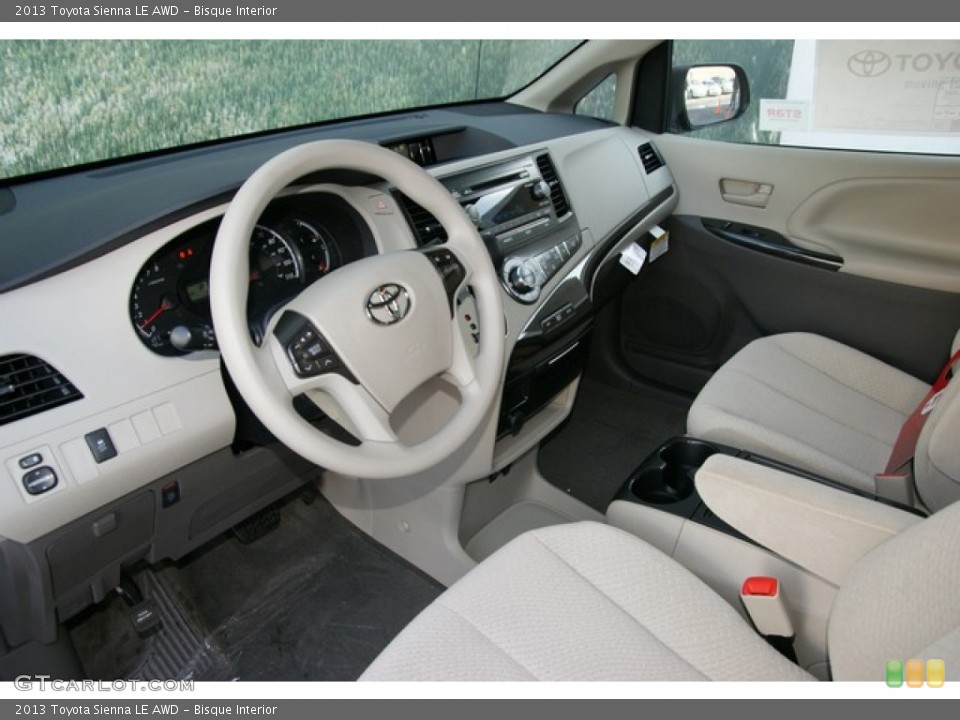 Bisque Interior Photo for the 2013 Toyota Sienna LE AWD #74245285