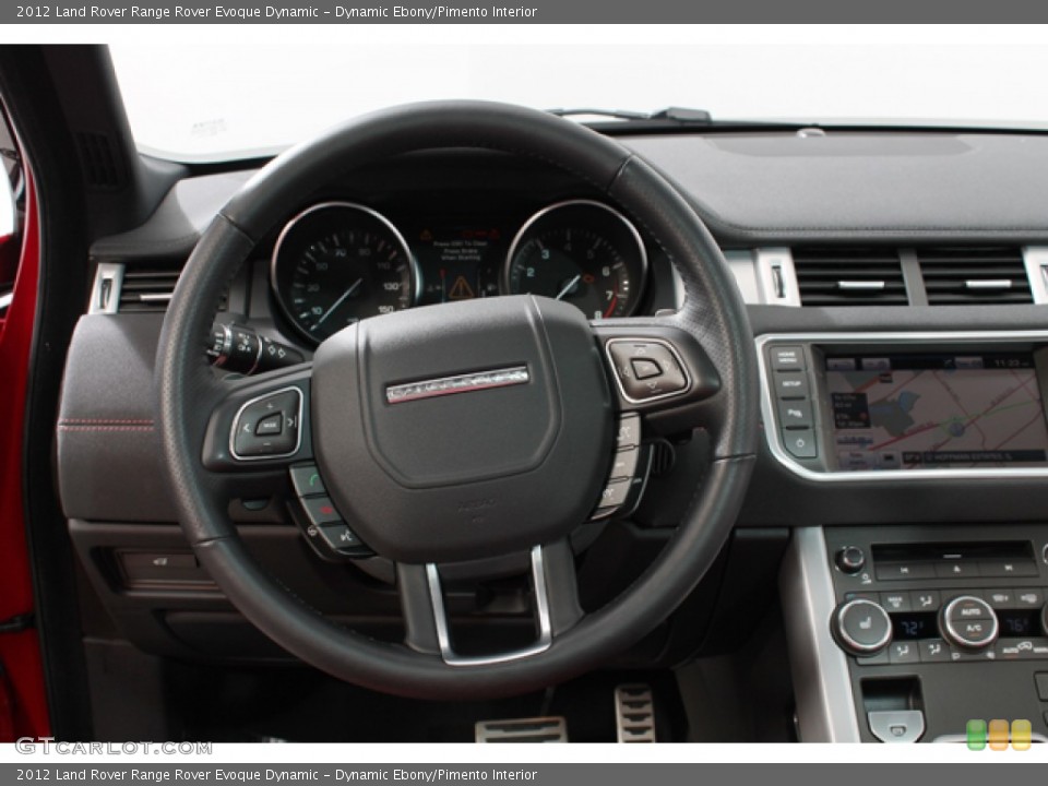 Dynamic Ebony/Pimento Interior Steering Wheel for the 2012 Land Rover Range Rover Evoque Dynamic #74247381