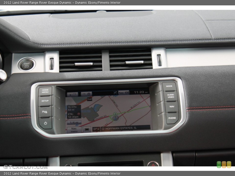 Dynamic Ebony/Pimento Interior Navigation for the 2012 Land Rover Range Rover Evoque Dynamic #74247439