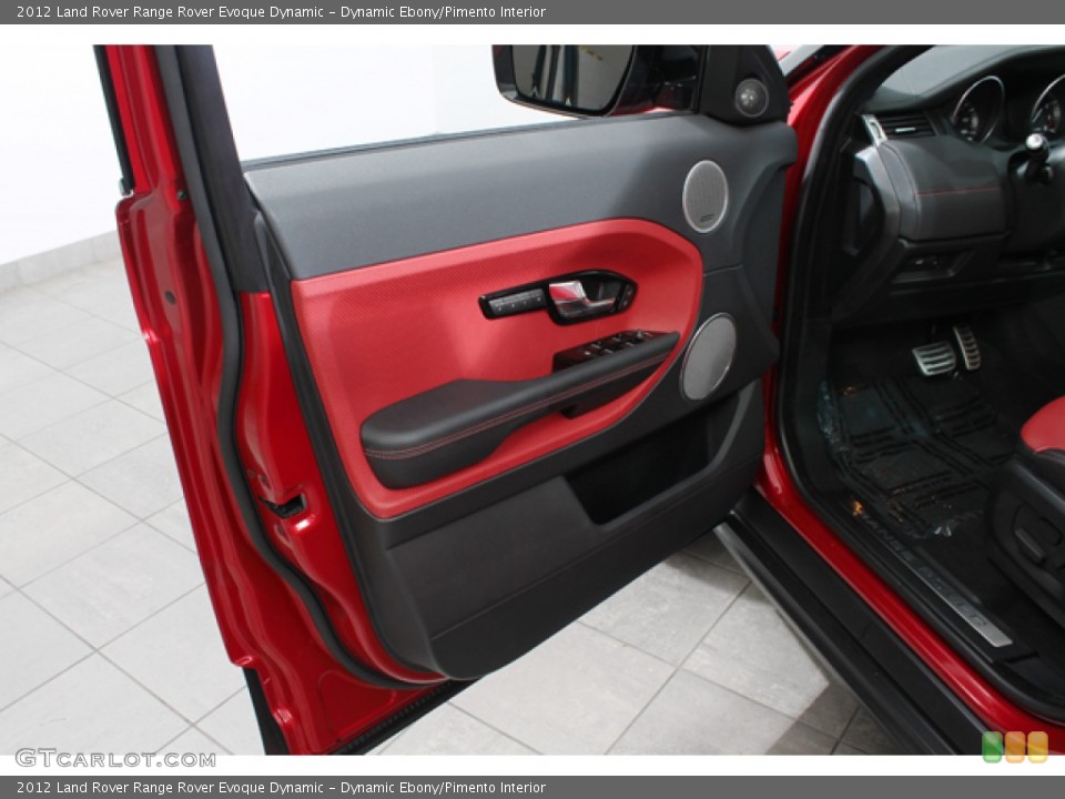 Dynamic Ebony/Pimento Interior Door Panel for the 2012 Land Rover Range Rover Evoque Dynamic #74247553