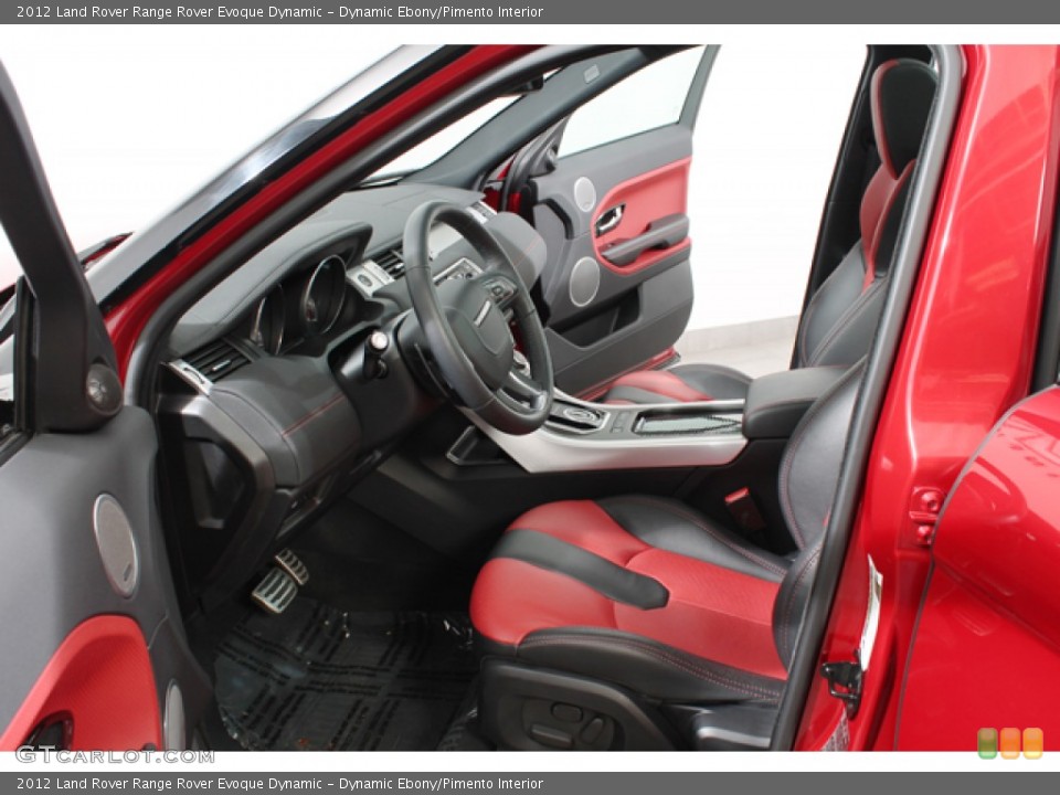 Dynamic Ebony/Pimento Interior Photo for the 2012 Land Rover Range Rover Evoque Dynamic #74247591