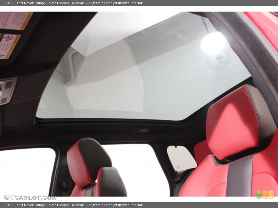 Dynamic Ebony/Pimento Interior Sunroof for the 2012 Land Rover Range Rover Evoque Dynamic #74247739
