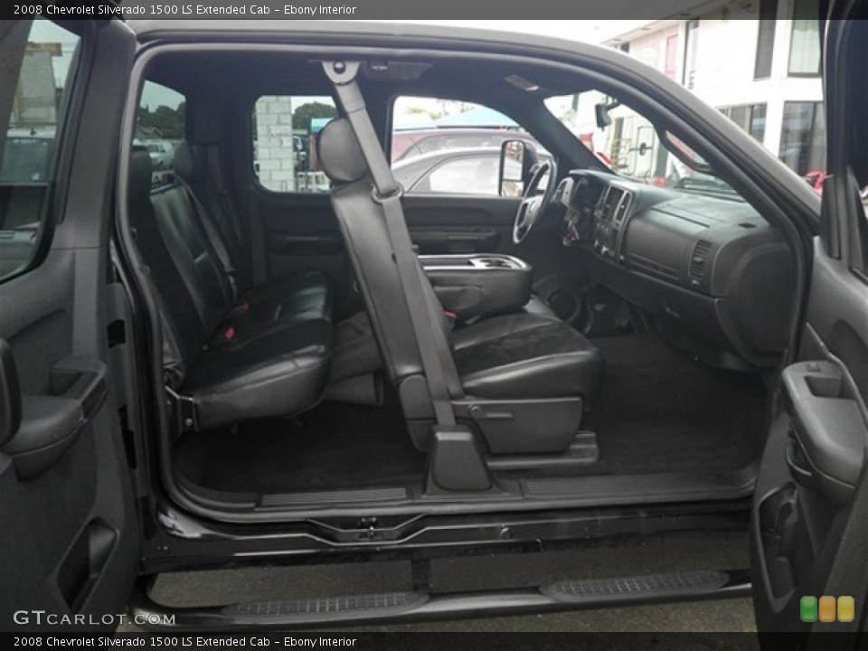 Ebony Interior Photo for the 2008 Chevrolet Silverado 1500 LS Extended Cab #74248812