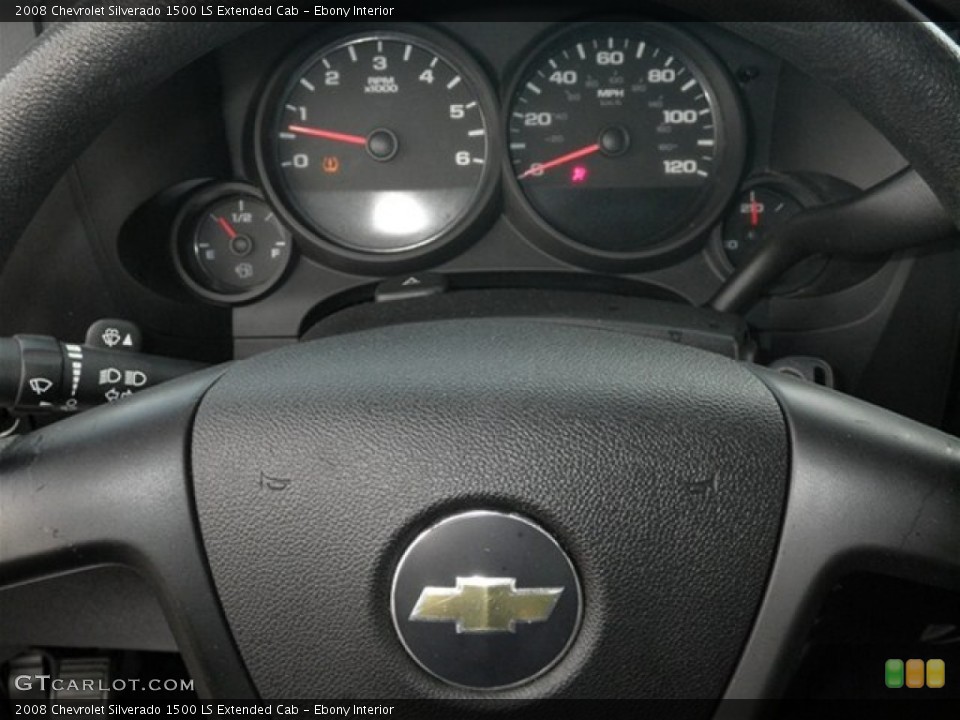 Ebony Interior Gauges for the 2008 Chevrolet Silverado 1500 LS Extended Cab #74248994