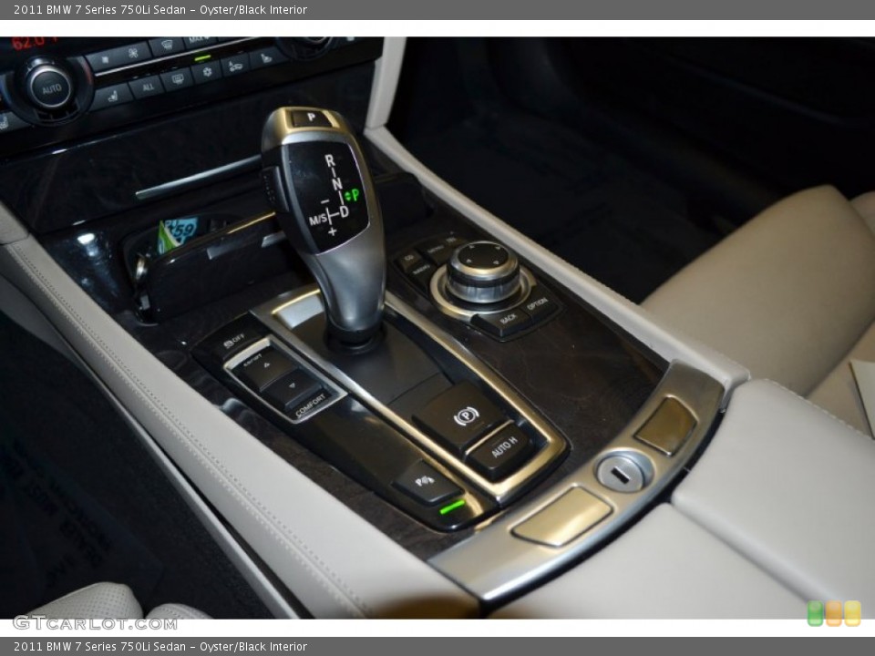Oyster/Black Interior Transmission for the 2011 BMW 7 Series 750Li Sedan #74251516