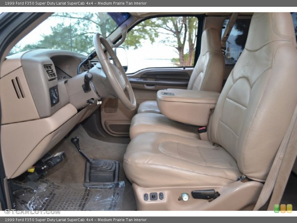 Medium Prairie Tan Interior Front Seat for the 1999 Ford F350 Super Duty Lariat SuperCab 4x4 #74252118