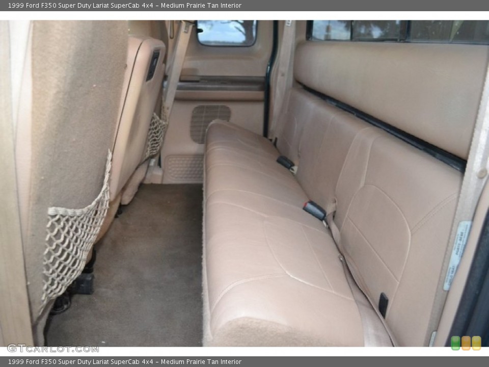 Medium Prairie Tan Interior Rear Seat for the 1999 Ford F350 Super Duty Lariat SuperCab 4x4 #74252302