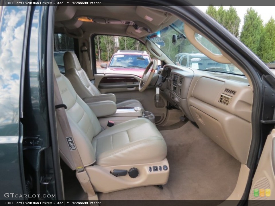 Medium Parchment Interior Front Seat for the 2003 Ford Excursion Limited #74257036