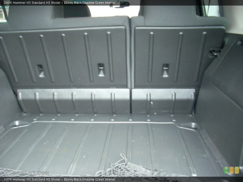 Ebony Black/Shadow Green Interior Trunk for the 2006 Hummer H3  #74257546