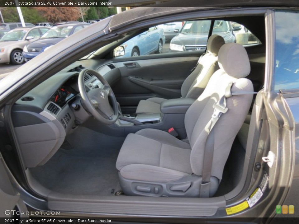 Dark Stone Interior Photo for the 2007 Toyota Solara SE V6 Convertible #74258614