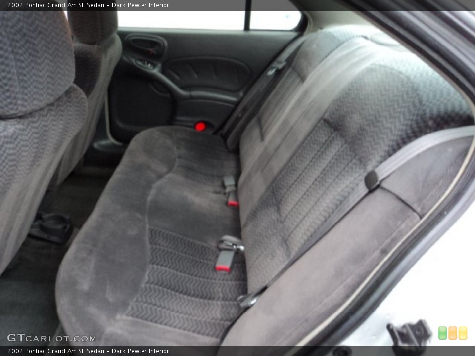 Dark Pewter Interior Rear Seat for the 2002 Pontiac Grand Am SE Sedan #74259169