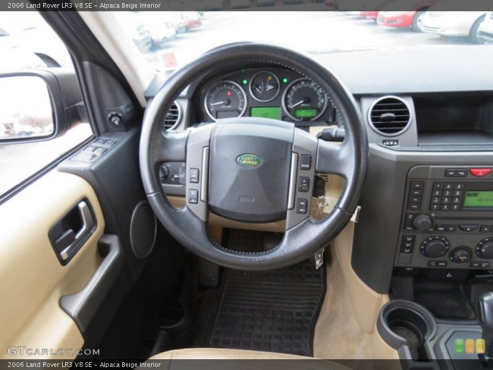 Alpaca Beige Interior Steering Wheel for the 2006 Land Rover LR3 V8 SE #74264755
