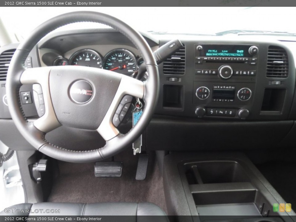 Ebony Interior Dashboard for the 2012 GMC Sierra 1500 SLE Crew Cab #74265055