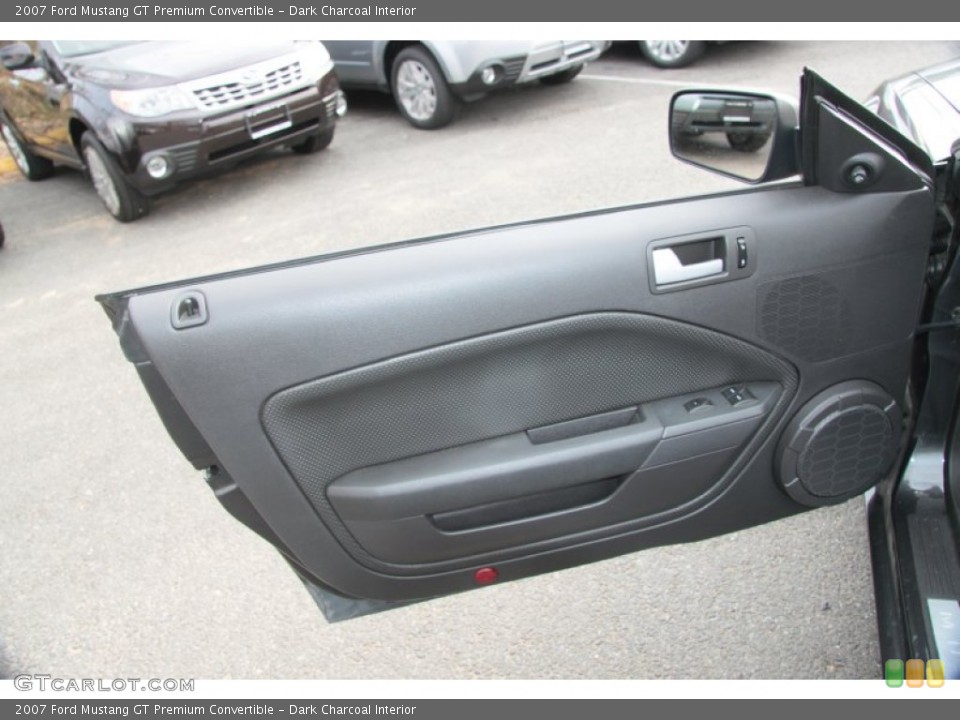 Dark Charcoal Interior Door Panel for the 2007 Ford Mustang GT Premium Convertible #74265539