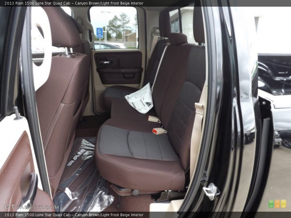 Canyon Brown/Light Frost Beige Interior Rear Seat for the 2013 Ram 1500 Lone Star Quad Cab #74266552