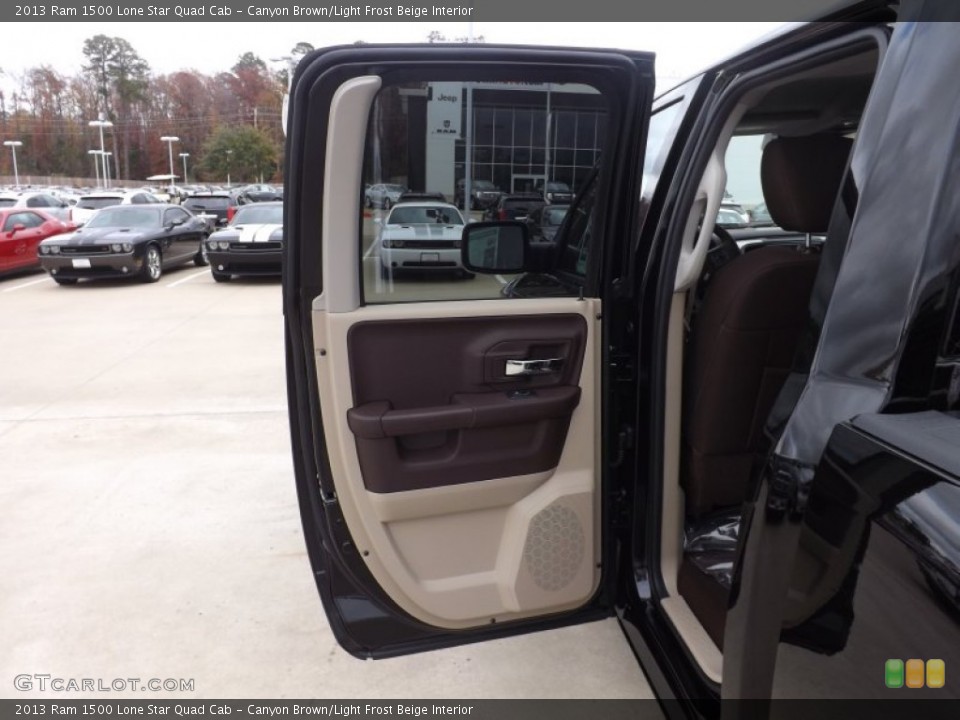 Canyon Brown/Light Frost Beige Interior Door Panel for the 2013 Ram 1500 Lone Star Quad Cab #74266635