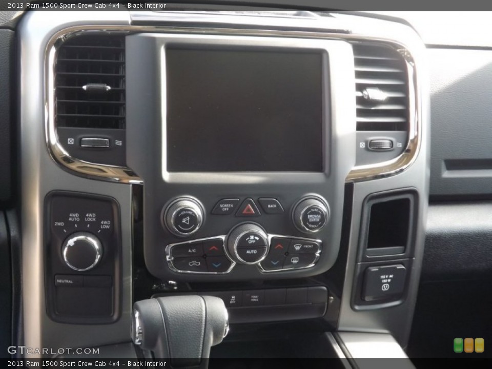 Black Interior Controls for the 2013 Ram 1500 Sport Crew Cab 4x4 #74268061