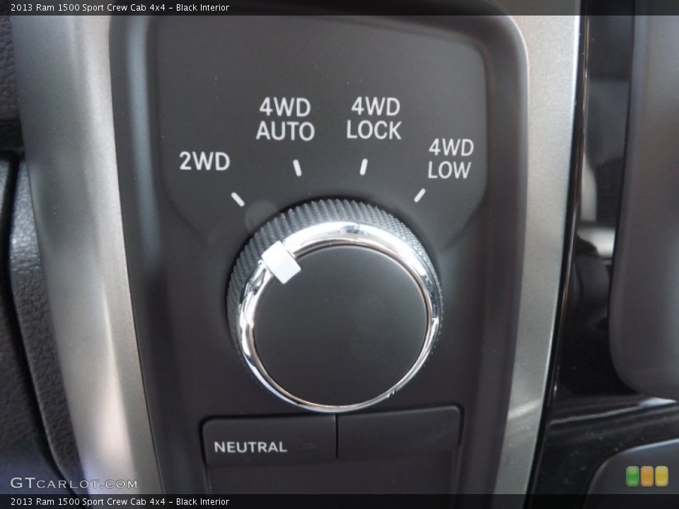 Black Interior Controls for the 2013 Ram 1500 Sport Crew Cab 4x4 #74268110