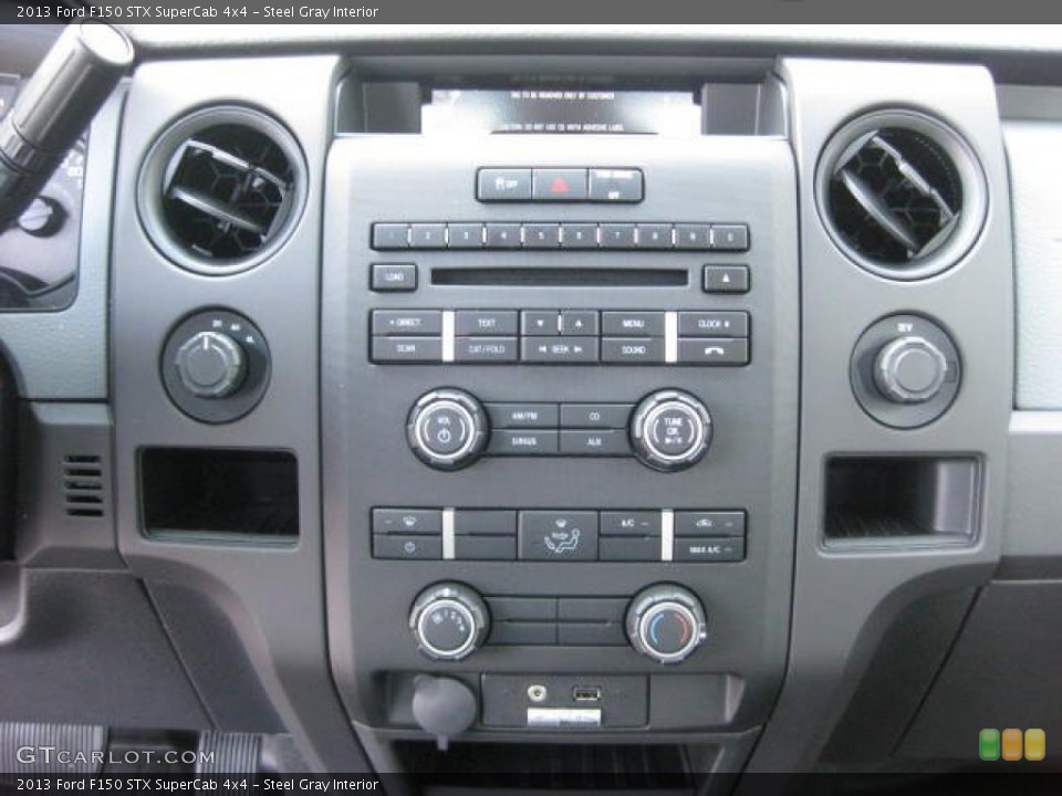 Steel Gray Interior Controls for the 2013 Ford F150 STX SuperCab 4x4 #74268310