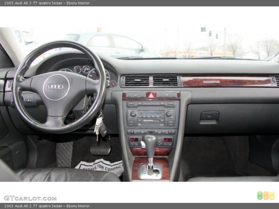 Ebony Interior Dashboard for the 2003 Audi A6 2.7T quattro Sedan #74270998