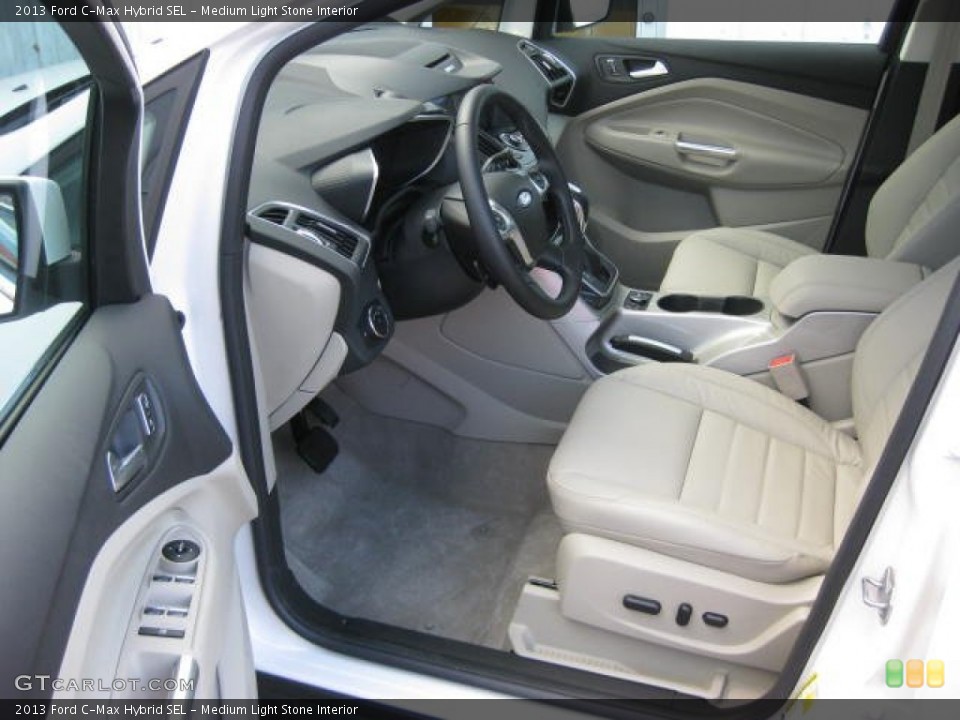 Medium Light Stone Interior Front Seat for the 2013 Ford C-Max Hybrid SEL #74271069