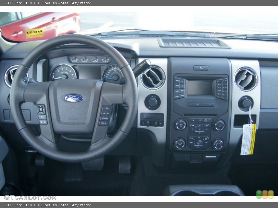 Steel Gray Interior Dashboard for the 2013 Ford F150 XLT SuperCab #74271129