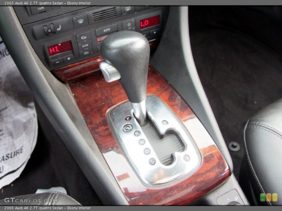 Ebony Interior Transmission for the 2003 Audi A6 2.7T quattro Sedan #74271160